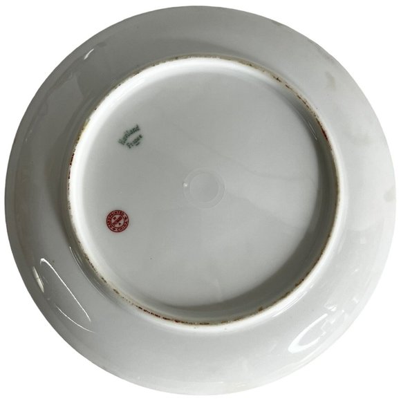 6 Haviland W A Pickard Porcelain Salad Plates Gold Band Black Lines France VTG - Picture 15 of 15